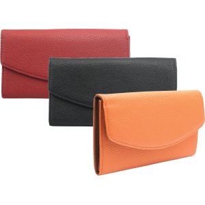 Solid Color Fold Over Wallet