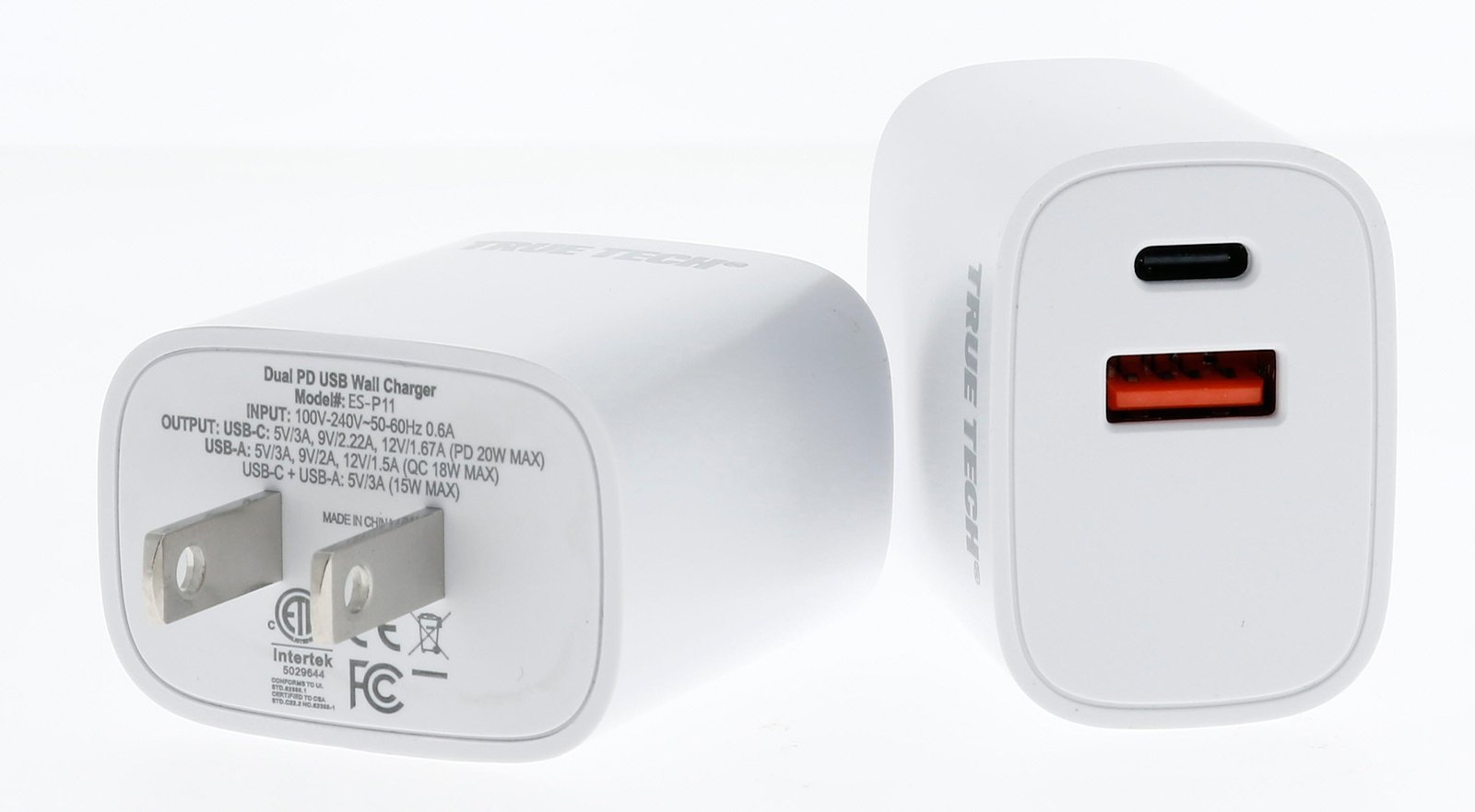 20W A+C Port Wall Charger - Bulk - Image 3