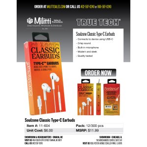 Soulzone Classic Type-C Earbuds
