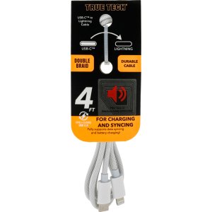 Lightning to USB-C 4FT Double Braid Cable