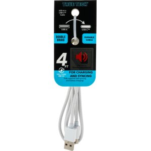 USB-C to USB-A 4Ft Double Braid Cable