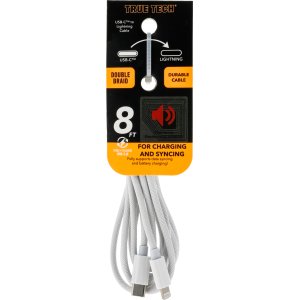 Lightning to USB-C 8FT Double Braid Cable