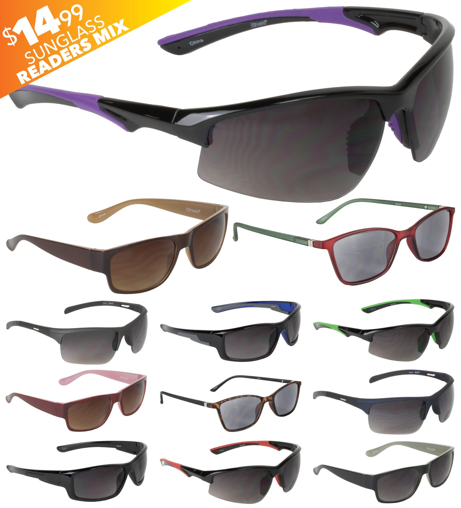 Sunglass Reader $14.99 Mix (3-733)