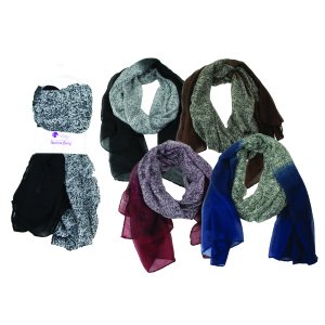 Louise - Scarf with Solid Fade Design