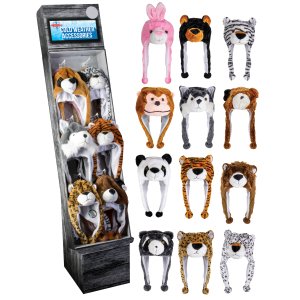Animal Hats Display - 48pcs