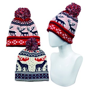 Ugly Christmas Pom Beanie