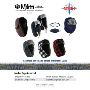 Bomber Caps Assortment