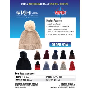 Pom Hats Assortment
