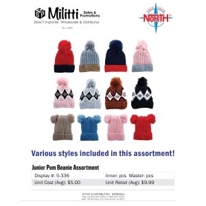 Junior Pom Beanie Assortment