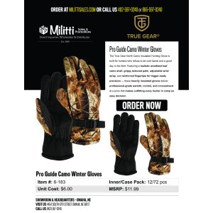 Pro Guide Camo Winter Gloves
