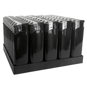 Electronic Lighter Black in Tray