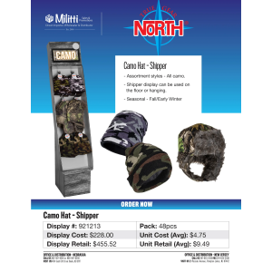 Pro Guide Camo Hat Shipper - 48pcs