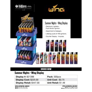 Summer Nights Wing Display - 300pcs