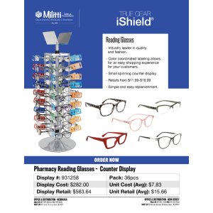 Pharmacy Reading Glasses Counter Display - 36pcs