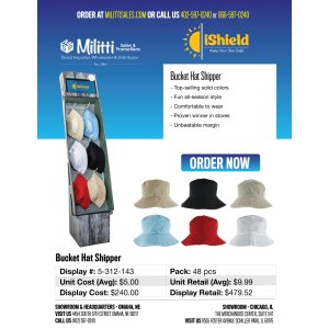 Bucket Hat Shipper - 48pcs