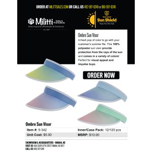 Ombre Sun Visor