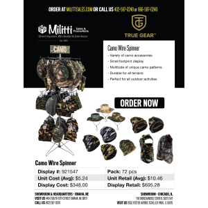 Pro Guide Camo Wire Spinner