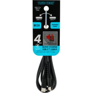 USB-C to USB-C 4FT Mesh Cable