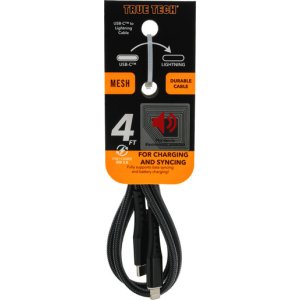 Lightning to USB-C 4FT Mesh Cable