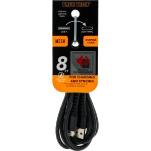 Lightning to USB-A 8FT Mesh Cable