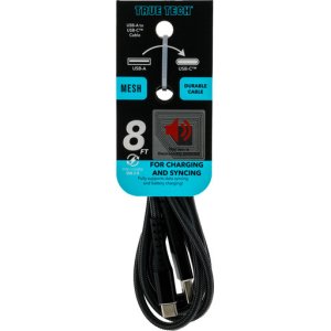 USB-C to USB-A 8FT Mesh Cable