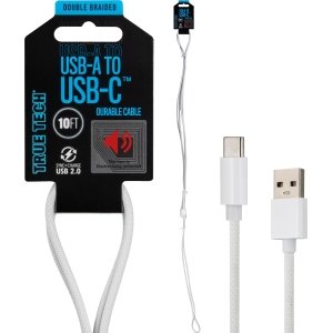 USB-C to USB-A 10FT Double Braided Cable